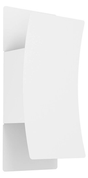 EGLO Venkovní nástěnné svítidlo Verdolino, bílá, výška 28 cm, kov, Bílá / opál, kov, Moderní