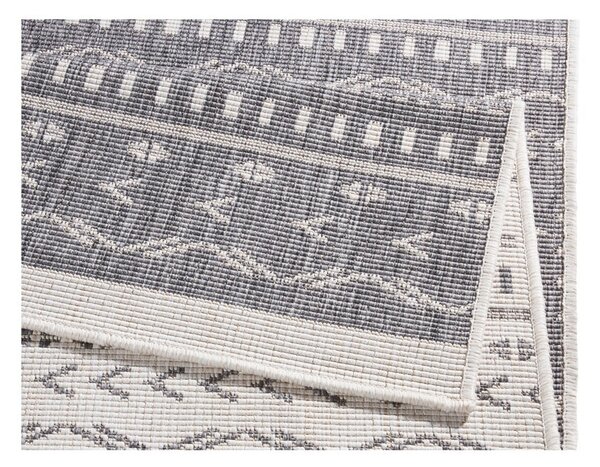Šedo-krémový venkovní koberec NORTHRUGS Kuba, 250 x 80 cm