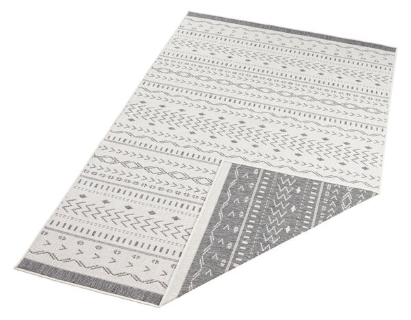 Šedo-krémový venkovní koberec NORTHRUGS Kuba, 150 x 80 cm