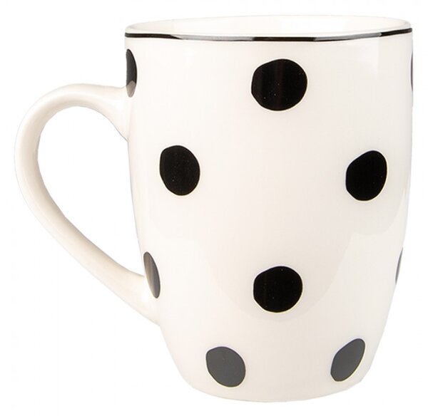 Porcelánový hrnek s černými puntíky Black Dot – 350 ml
