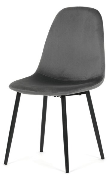 Jídelní židle sametová, šedá CT-V2971 GREY4