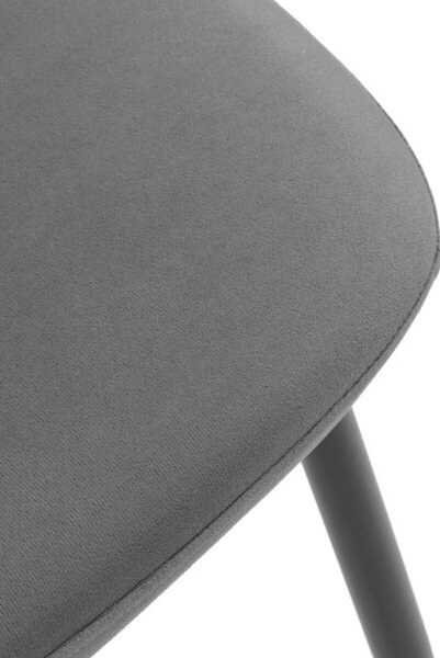 Jídelní židle sametová, šedá CT-V2971 GREY4