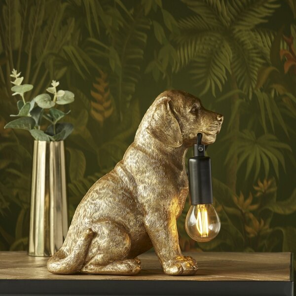 Endon 107364 - Stolní lampa PUPPY 1xE14/7W/230V zlatá
