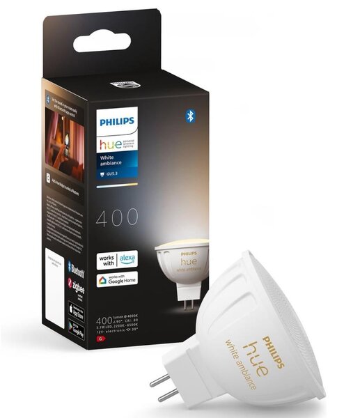 Philips Chytrá žárovka Hue 5,1 W, MR16, GU5,3, White Ambiance