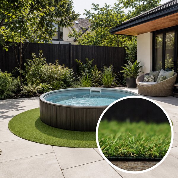 Betap, Umělá tráva pod bazén Robina New kruh, 100x100 (průměr) kruh, zelená, exteriér
