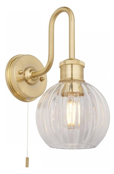 Endon 95507 - Koupelnové nástěnné svítidlo KENDALL 1xE27/10W/230V IP44 mosaz