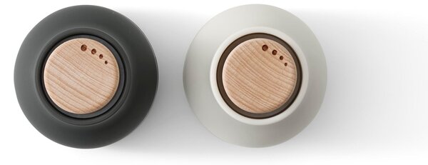AUDO COPENHAGEN Mlýnky na sůl a pepř Bottle Small, Ash / Carbon, set 2ks
