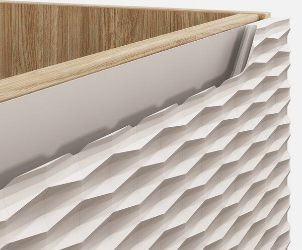 Koupelnová skřínka pod umyvadlo OCEAN BEIGE 120 cm