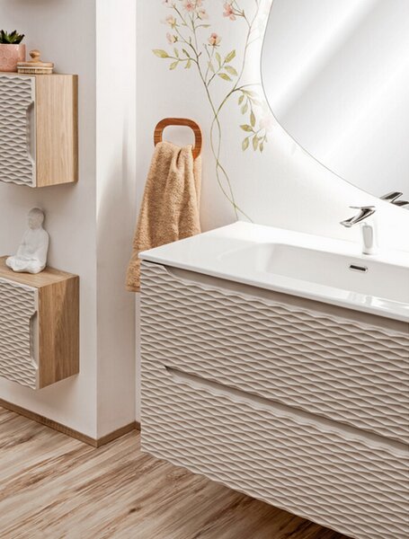 Koupelnová skřínka pod umyvadlo OCEAN BEIGE 120 cm