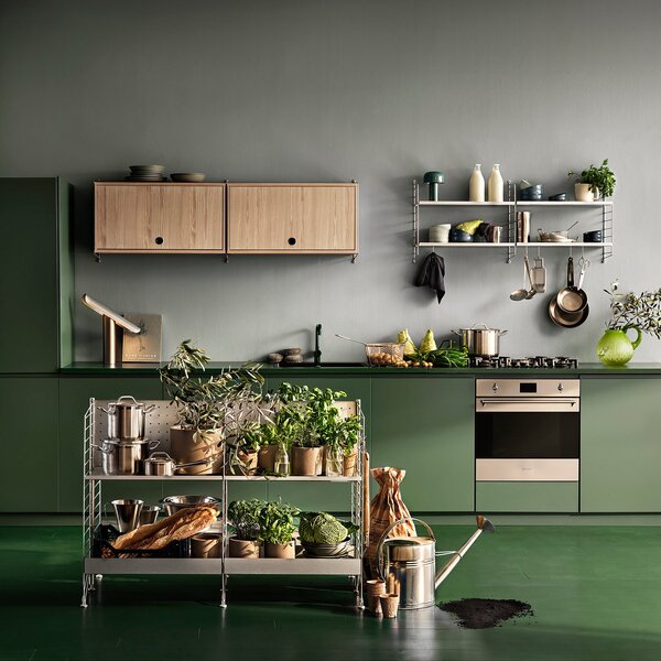 STRING Skříňka Cabinet with Flip Door, White
