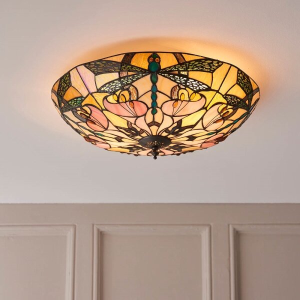 Endon 63922 - Stropní svítidlo Tiffany ASHTON 2xE27/60W/230V pr. 45 cm