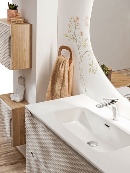 Koupelnová skřínka pod umyvadlo OCEAN BEIGE 120 cm