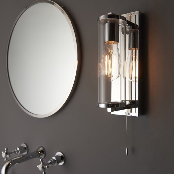 Endon 94074-Koupelnové nástěnné svítidlo TAYLOR 1xE27/10W/230V IP44 lesklý chrom