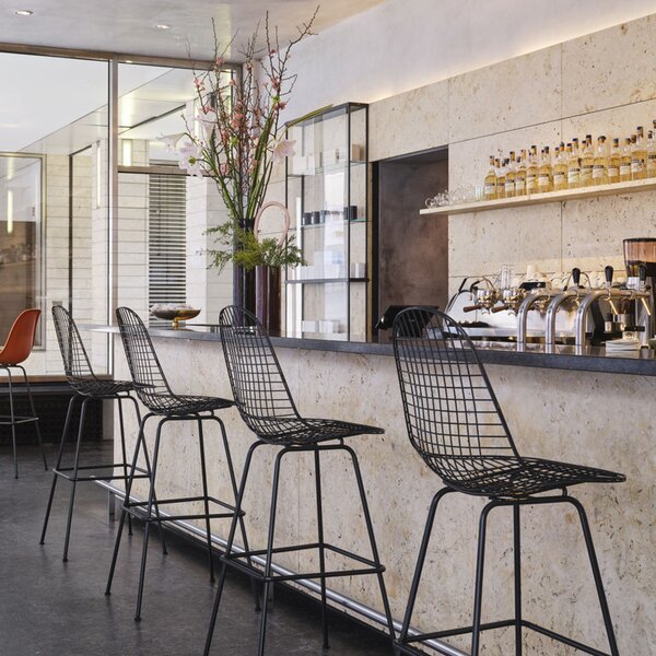 Vitra designové barové židle Wire Stool High (výška sedáku 79.5 cm)