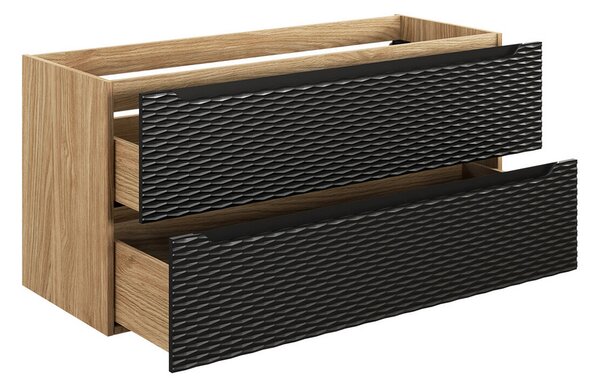 Koupelnová skřínka pod umyvadlo OCEAN BLACK 120 cm