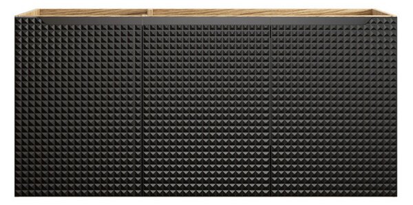 Koupelnová skříňka pod umyvadlo LUXOR BLACK 120 cm