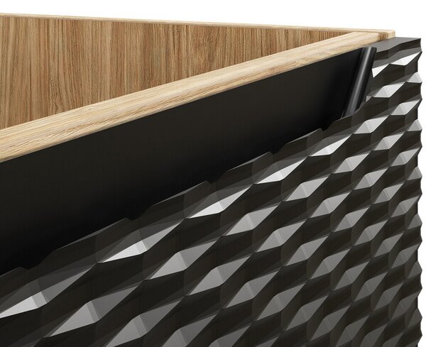 Koupelnová skřínka pod umyvadlo OCEAN BLACK 120 cm