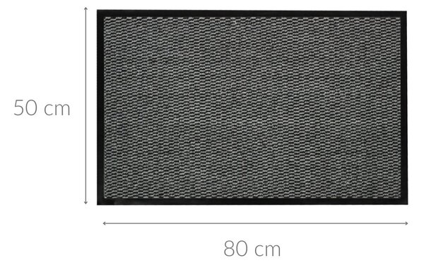 Obdélníková podlahová rohožka, proti prachu, JULIUS, 50 x 80 cm