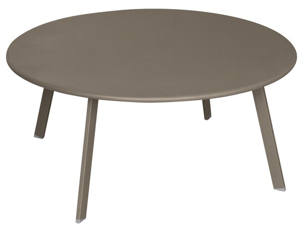 Kovový zahradní stolek SAONA, Ø 90 cm, hnědý