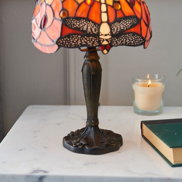Endon 64091 - Stolní lampa Tiffany DRAGONFLY 1xE14/40W/230V pr. 20 cm
