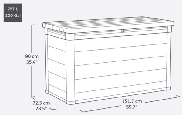 CORTINA úložný box 757 L