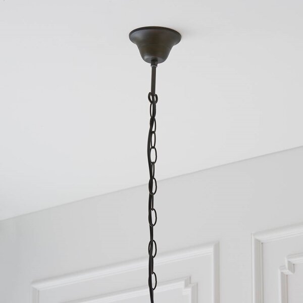 Endon 64147 - Lustr na řetězu Tiffany FARGO 1xE27/60W/230V pr. 50 cm