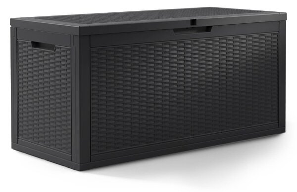 Zahradní úložný box černý 340 L