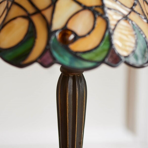 Endon 64196 - Stolní lampa Tiffany JAMELIA 1xE14/40W/230V pr. 20 cm