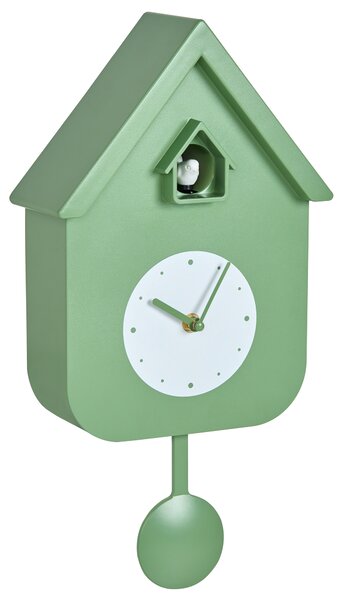 Kyvadlové hodiny BONNEVAL 24 cm s kukačkou Zelená