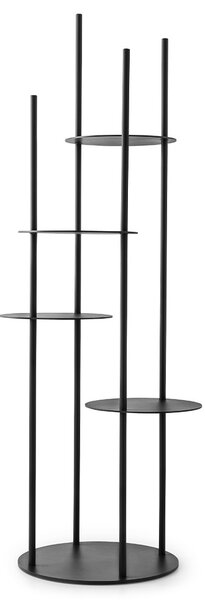 Calligaris Květinový stojan Circles, kovový, CS5107 provedení rám/struktura: Matný černý lak (kov)