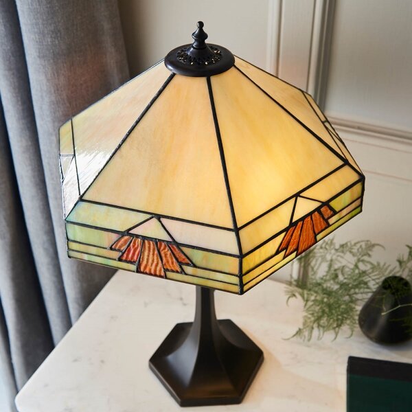 Endon 64286 - Stolní lampa Tiffany NEVADA 2xE27/60W/230V pr. 40 cm