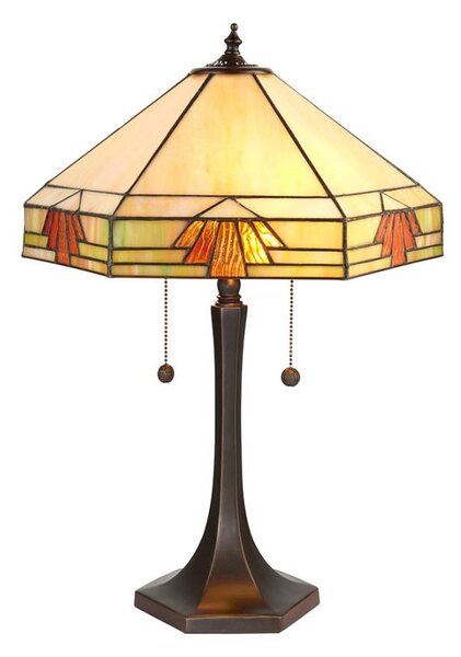 Endon 64286 - Stolní lampa Tiffany NEVADA 2xE27/60W/230V pr. 40 cm