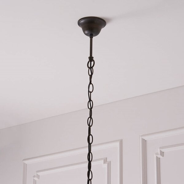Endon 63937 - Lustr na řetězu Tiffany ASTORIA 1xE27/60W/230V pr. 40 cm