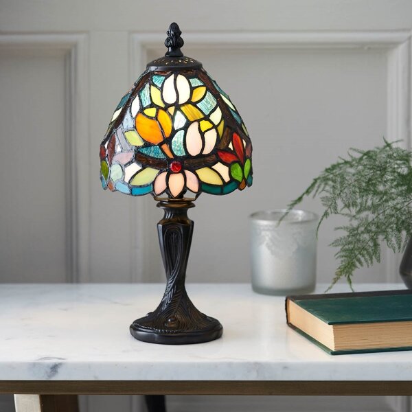 Endon 64331 - Stolní lampa Tiffany SYLVETTE 1xE14/40W/230V pr. 15 cm