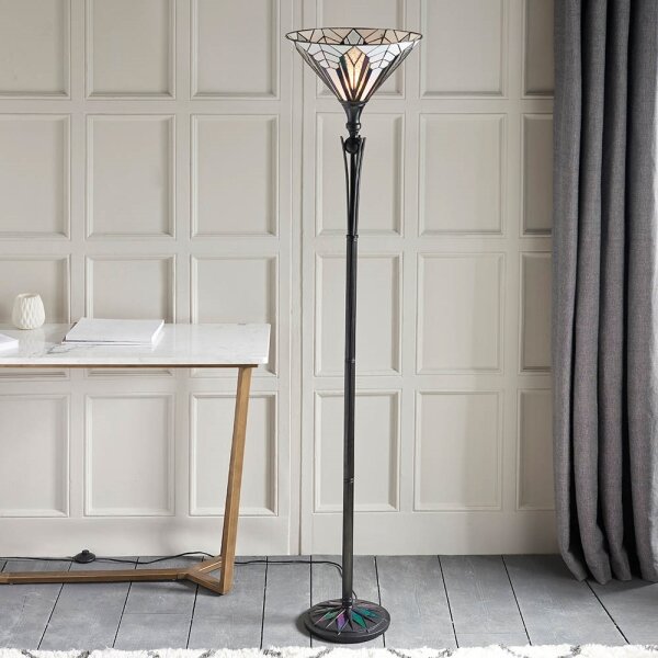 Endon 63933 - Stojací lampa Tiffany ASTORIA 1xE27/60W/230V pr. 40 cm