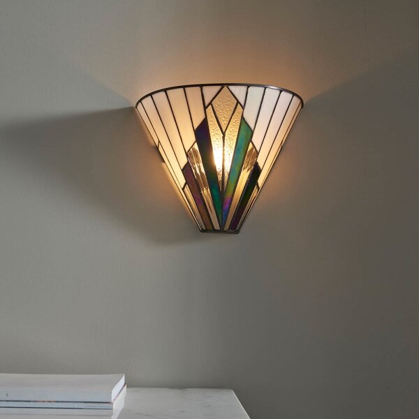 Endon 63940 - Nástěnné svítidlo Tiffany ASTORIA 1xE14/40W/230V