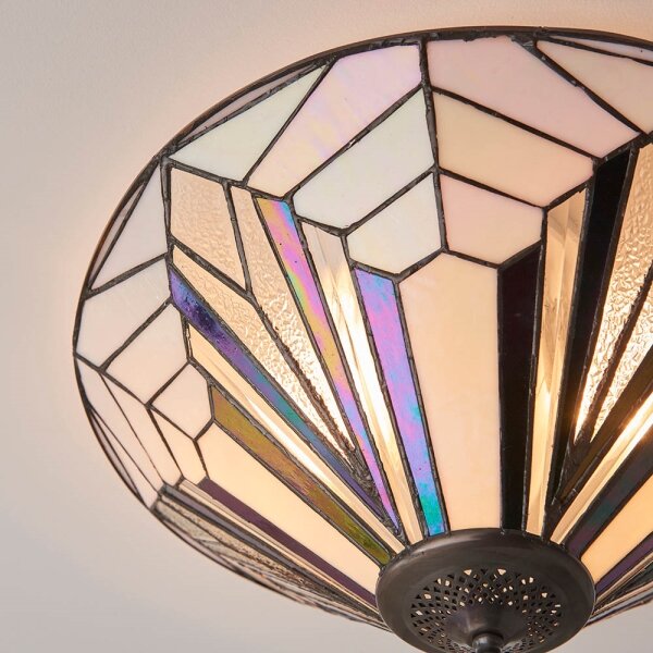 Endon 63935 - Stropní svítidlo Tiffany ASTORIA 2xE27/60W/230V pr. 48 cm