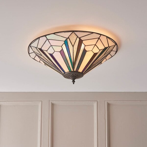 Endon 63935 - Stropní svítidlo Tiffany ASTORIA 2xE27/60W/230V pr. 48 cm