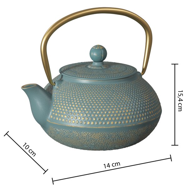 Litinová čajová konvice JADE, 800 ml