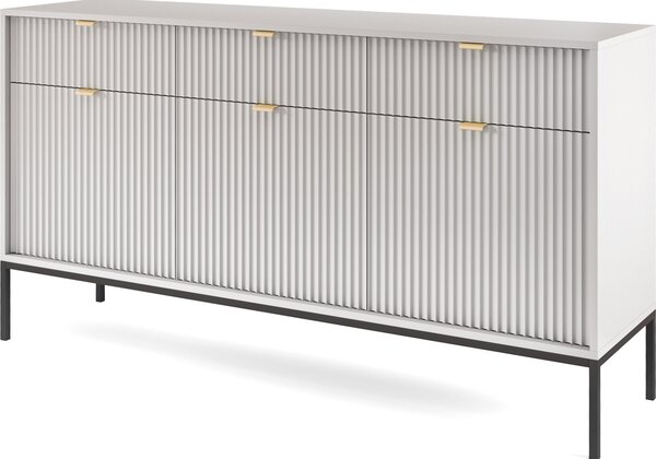 Komoda - šedá barva, 154 x 83 x 39 cm