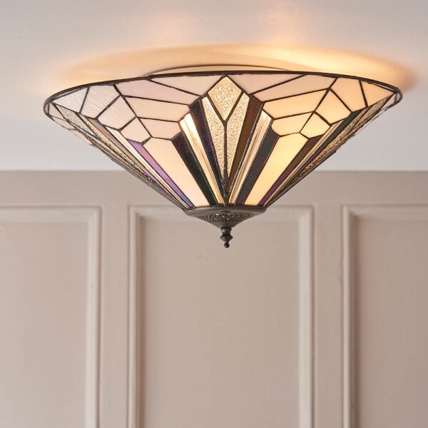 Endon 63935 - Stropní svítidlo Tiffany ASTORIA 2xE27/60W/230V pr. 48 cm