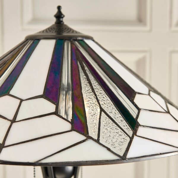 Endon 63934 - Stojací lampa Tiffany ASTORIA 2xE27/60W/230V pr. 48 cm