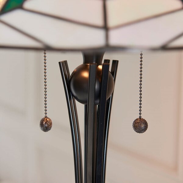Endon 63934 - Stojací lampa Tiffany ASTORIA 2xE27/60W/230V pr. 48 cm