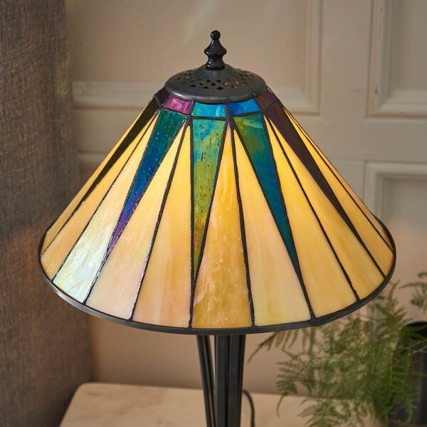 Endon 70367 - Stolní lampa Tiffany DARK STAR 1xE14/40W/230V pr. 30 cm