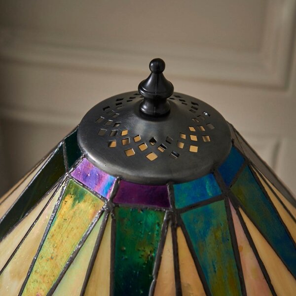 Endon 70367 - Stolní lampa Tiffany DARK STAR 1xE14/40W/230V pr. 30 cm