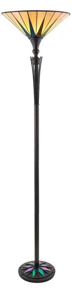 Endon 64042 - Stojací lampa Tiffany DARK STAR 1xE27/60W/230V pr. 42 cm