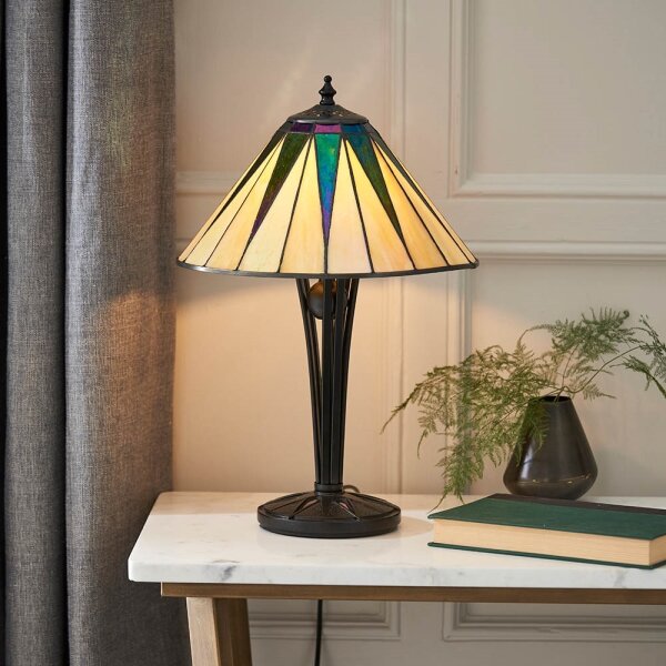 Endon 70367 - Stolní lampa Tiffany DARK STAR 1xE14/40W/230V pr. 30 cm