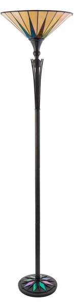 Endon 64042 - Stojací lampa Tiffany DARK STAR 1xE27/60W/230V pr. 42 cm