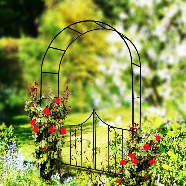 Perg-N6092 Pergola Zahradní Oblouk Pro Růže Květiny Borovice Zvonek
