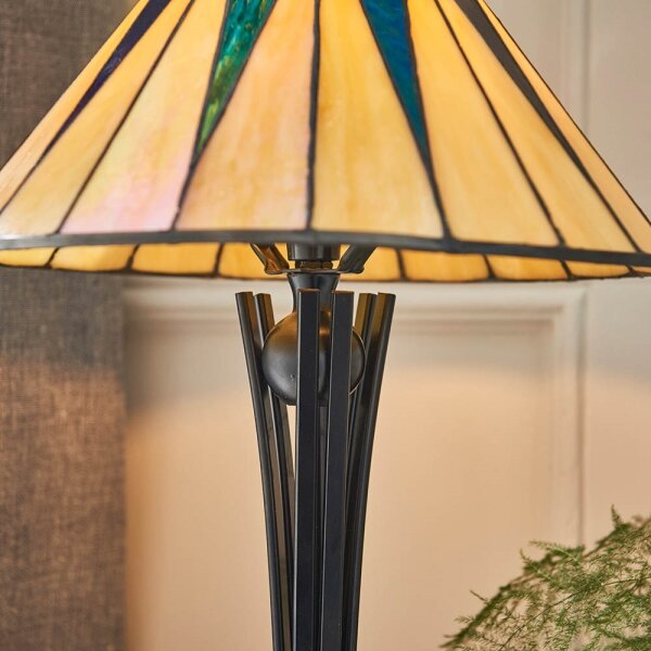 Endon 70367 - Stolní lampa Tiffany DARK STAR 1xE14/40W/230V pr. 30 cm